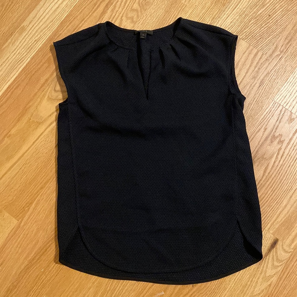 JCrew Black cap sleeve top